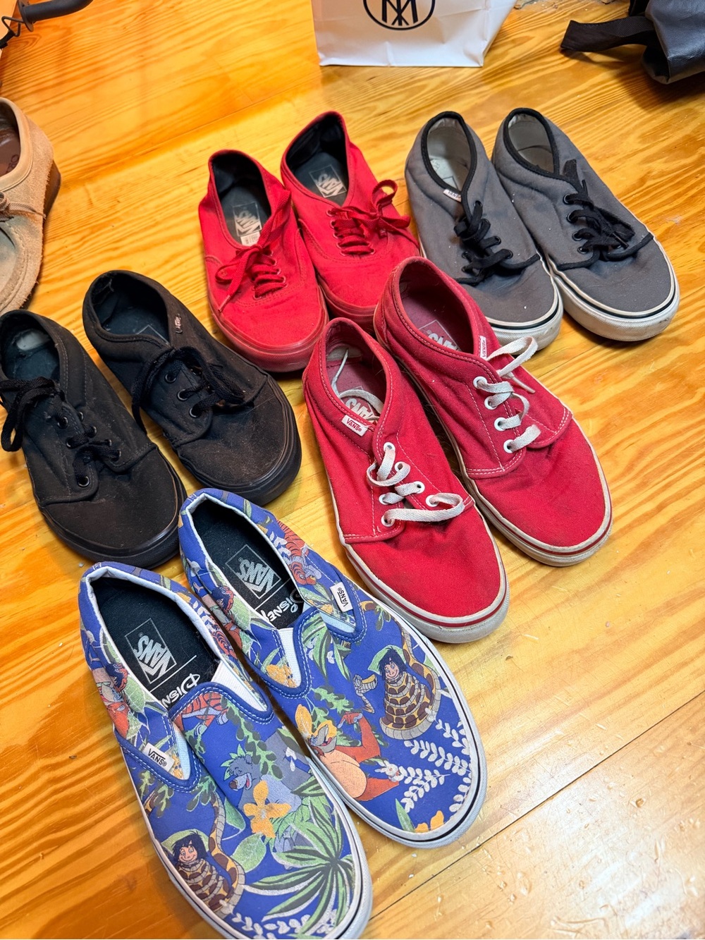 Vans Classic Slip-On & Low Top Sneakers - Blue Floral & Red/Black Options